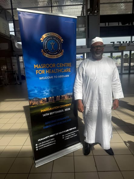 Amir Sahib Arrives in Abidjan for Masroor Centre Inauguration
