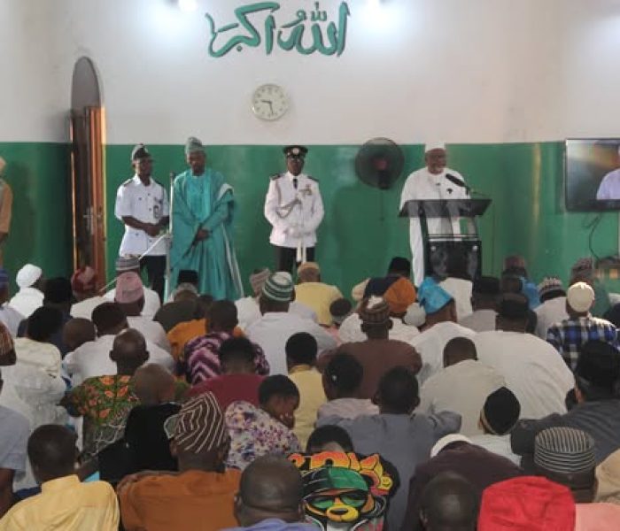 Amir Sahib Leads Eid Prayer at Tahir Mosque, Ojokoro