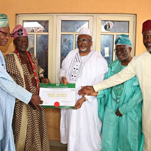 Minaret University License Presented to National Ikirun Progressive UnionIkirun, Osun State — May 3, 2025