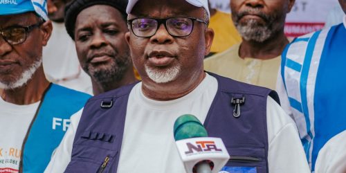 Amir AMJN Addresses Participants and Press at Humanity First 30th Anniversary Walk, Run & Bike Event