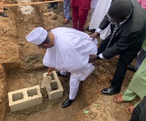 Amir Lays Foundation for Reconstruction of AMJN Central Mosque, Osogbo