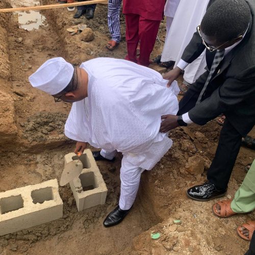 Amir Lays Foundation for Reconstruction of AMJN Central Mosque, Osogbo