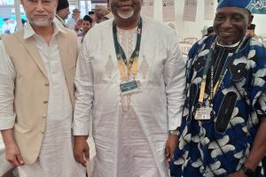 Amir Sahib at the Tabsheer Exhibition During UK Jalsa Salana 2026