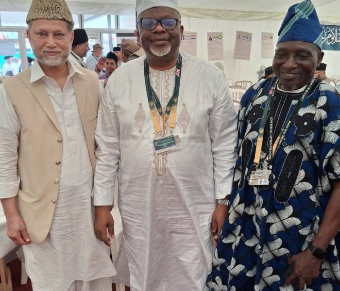 Amir Sahib at the Tabsheer Exhibition During UK Jalsa Salana 2026