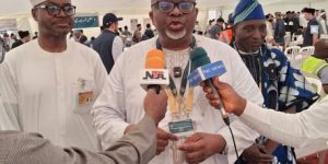 The Respected Amir Sahib granting an interview to TVC on Minaret University, Ikirun, Osun State, Nigeria.