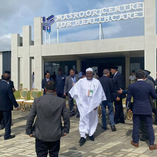 Amir Sahib at the Inauguration of Masroor Centre for Healthcare in Abidjan, Côte d’Ivoire