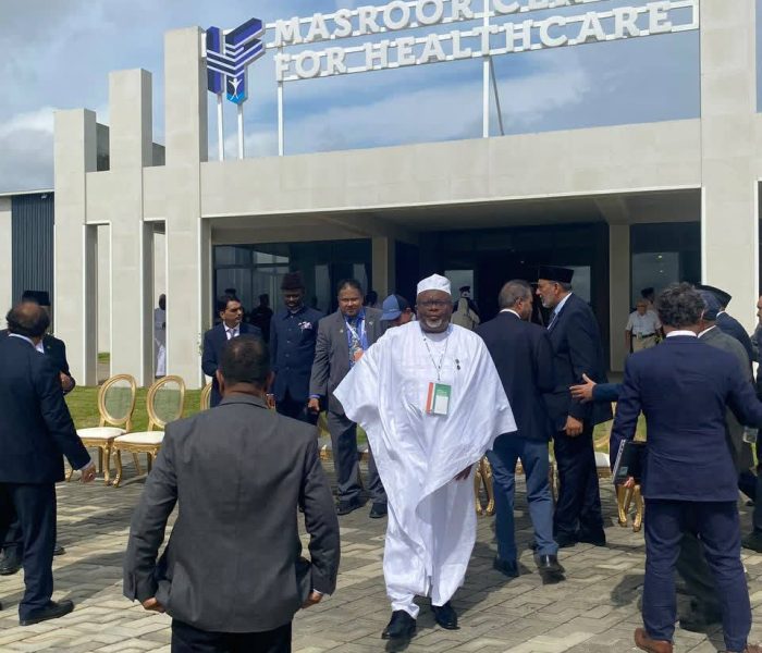 Amir Sahib at the Inauguration of Masroor Centre for Healthcare in Abidjan, Côte d’Ivoire
