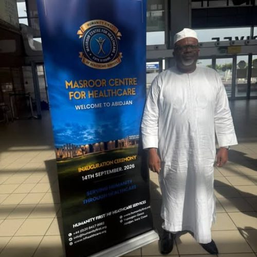 Amir Sahib Arrives in Abidjan for Masroor Centre Inauguration