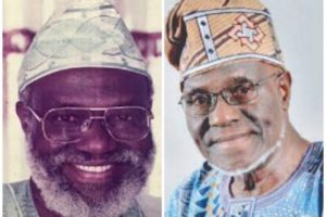 PRESIDENT BUHARI HAILS PIONEER NLC LEADER, HASSAN ADEBAYO SUNMONU, TWIN BROTHER AT 80