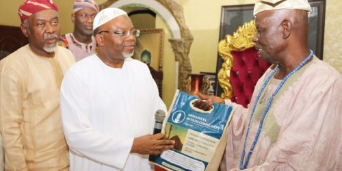 AMIR VISITS ALAAFIN OBA LAMIDI ADEYEMI