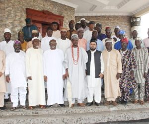 AHMADIYYA NATIONAL HEAD VISITS OLU OF ILARO, CHIEF IMAM