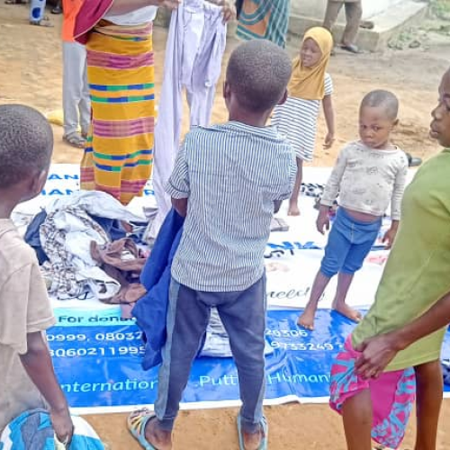 Humanity First Nigeria (HFN) Disaster Management and Relief Team Clothes Bank Project