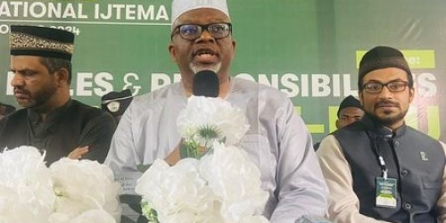 AMIR AMJN CHAIRED THE 3RD WAQF-E-NAU (DEDICATED CHILDREN FOR THE SERVICE OF ALLAH STW) ANNUAL NATIONAL IJTEMA.