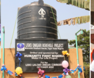 REPORT OF THE COMMISSIONING OF IJOKO ONIGARI BOREHOLE SPONSORED BY THE HUMANITY FIRST NIGERIA ON SUNDAY 5/1/25